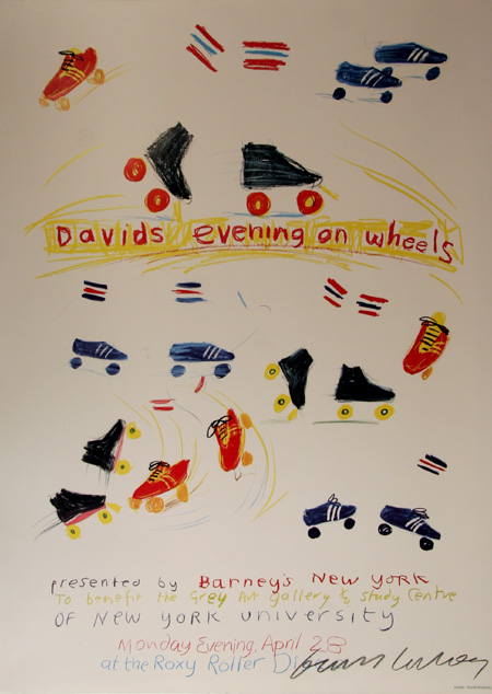 David Hockney Signed Poster New York University
