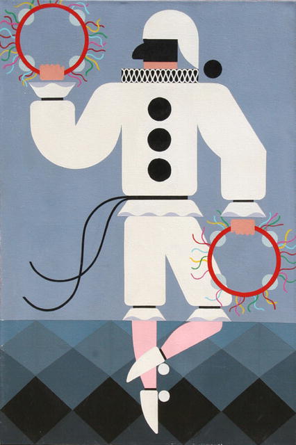 Giancarlo Impiglia, Oil on Canvas Painting, Pulcinella