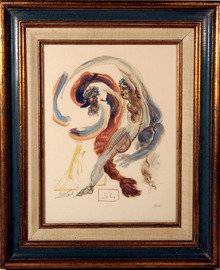 Salvador Dali Woodcut Divine Comedy,
