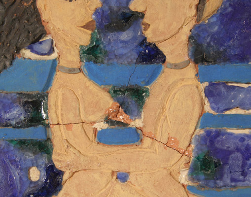 Toledo Etched & Painted Plaster,Egyptian Nudes Embrace