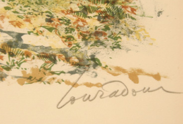 Daniel Louradour, Lithograph c. 1975
