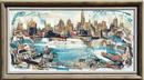 George Schwacha Oil Painting, NYC Skyline