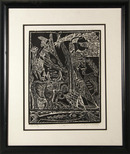 A. Raymond Katz, Mishna Framed Woodcut