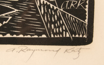 A. Raymond Katz, Mishna Framed Woodcut