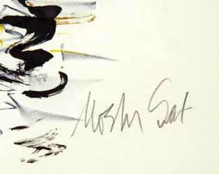 Moshe Gat S/N Framed Lithograph, Fisherman