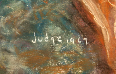 Judge Original Pastel Drawing, Brother and