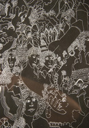 Ruth Mollo, Males, Ink Drawing on Paper