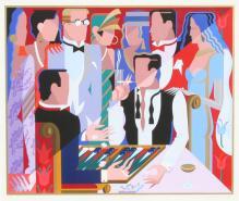 Giancarlo Impiglia, Backgammon, Signed Serigraph