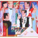 Giancarlo Impiglia, Backgammon, Signed Serigraph