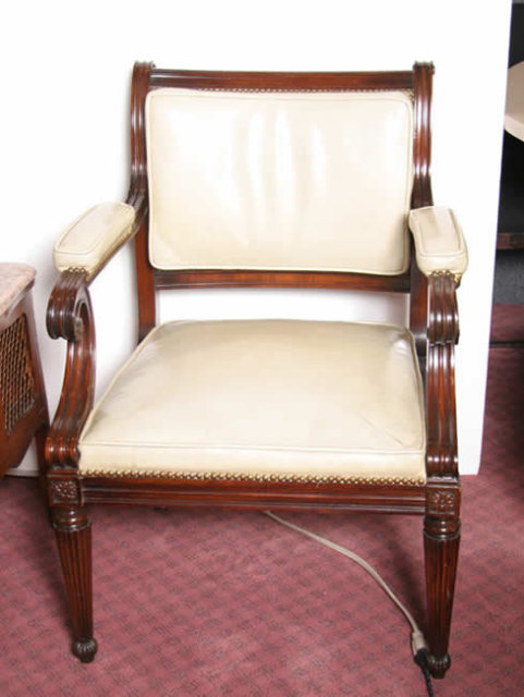 Mahogany Open Arm Chair