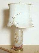 Frosted Glass French Table Lamp