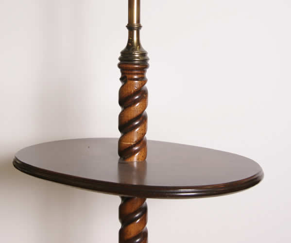 Floor Lamp with Oval Table