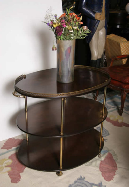 Mahogany Three-Tier Table George III Tarkington
