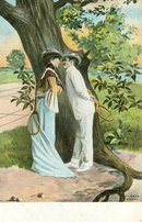 Set of 3 Postcards from the Early 1900's, Tennis, Couple