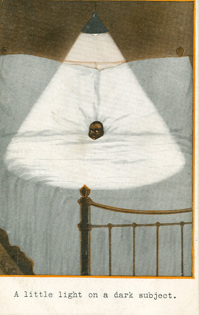 Early 1900's Postcard, A Little Light