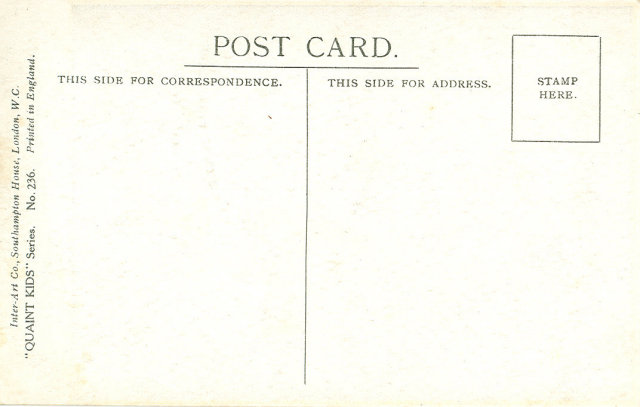 Early 1900's Postcard, A Little Light