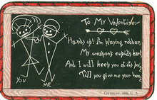 1906 Postcard, To My Valentine