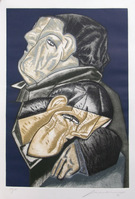 Jose Luis Cuevas, Signed Mexican Aquatint