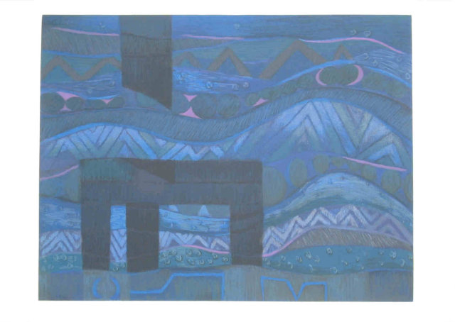 Fernando De Szyszlo, Azul, Silkscreen