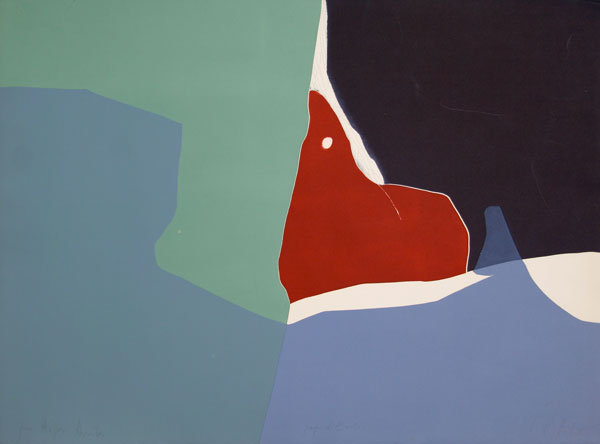 Gilou Brillant, Signed Abstract Carborundum