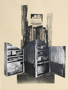 Louise Nevelson, Lullaby, Lithograph/Collage