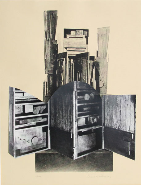 Louise Nevelson, Lullaby, Lithograph/Collage
