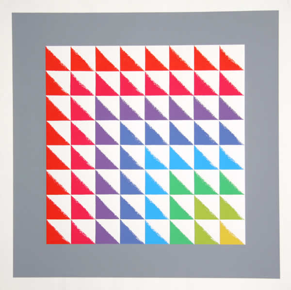 Herbert Bayer, Serigraph Abstract Austrian
