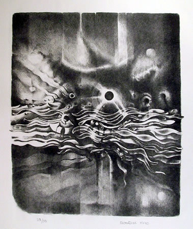 Lee Bontecou, Signed Abstract Lithograph