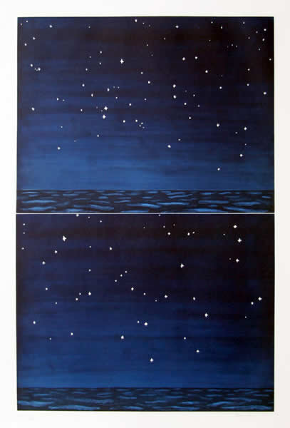 Richard Bosman, Night Sky, Aquatint Etching