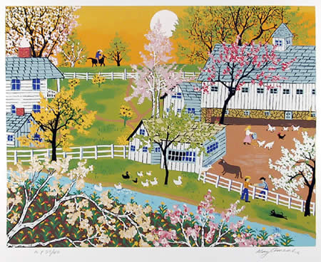 Kay Ameche, Farm, Serigraph