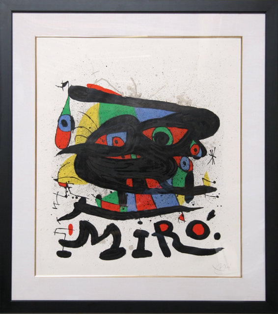 Joan Miro, Walker Art, Framed Lithograph