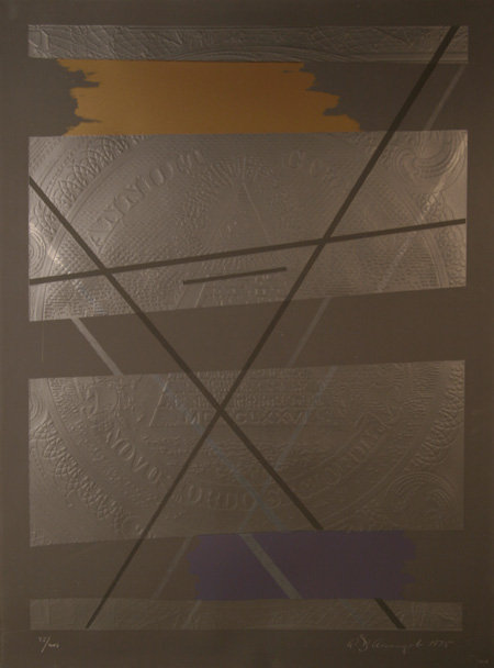 Allan D'arcangelo, Signed Lithograph w/embossing