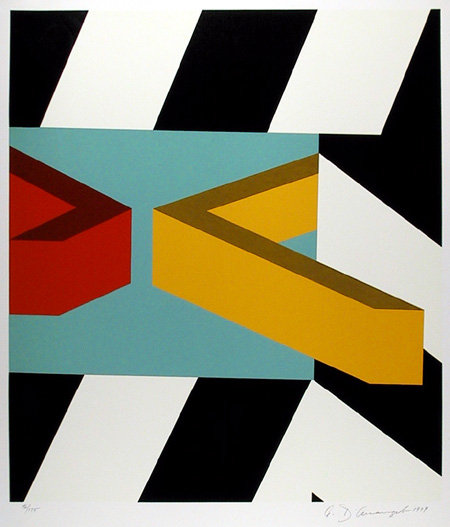 Allan D'arcangelo Caves, Signed Serigraph