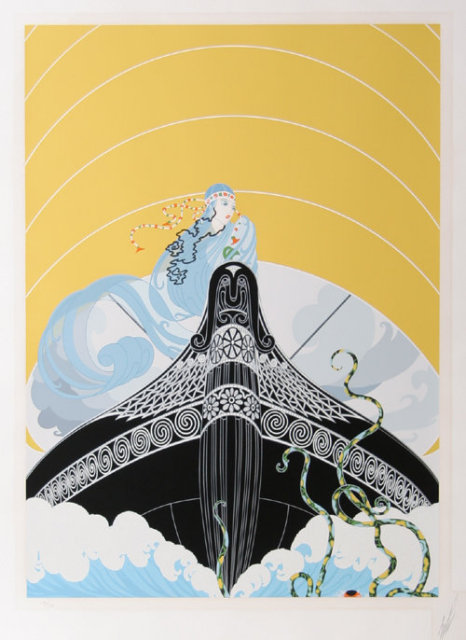 Erte, Surprises of the Sea, Serigraph