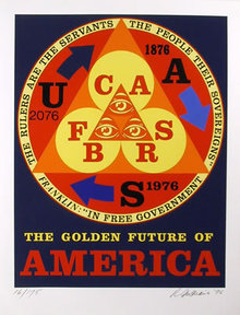 Robert Indiana, Golden Future of America, Silks