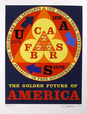 Robert Indiana, Golden Future of America, Silks