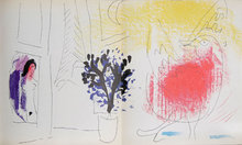 Marc Chagall, Le Coq Rouge, Lithograph 1957