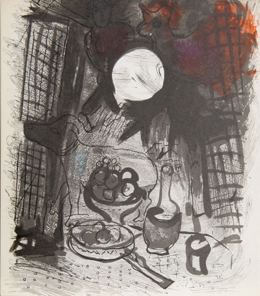 Marc Chagall, Nature Morte Brune, Lithograph