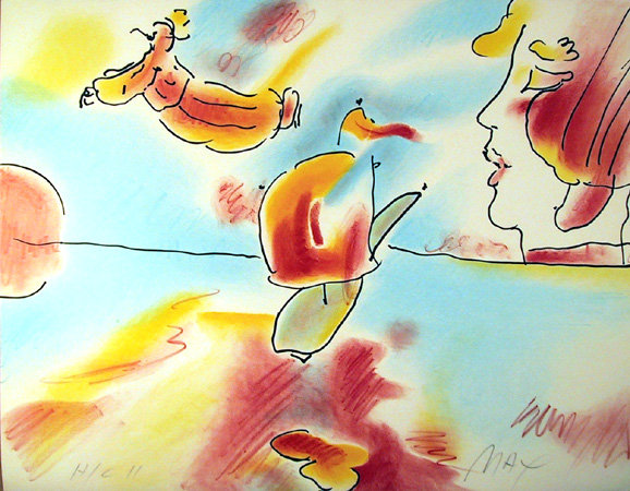 Peter Max, Boat Flyer, Lithograph