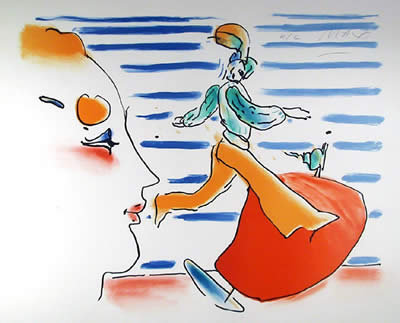 Peter Max, The Red Sail, Lithograph
