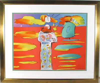 Peter Max, Monk at Red Sea, Lithograph