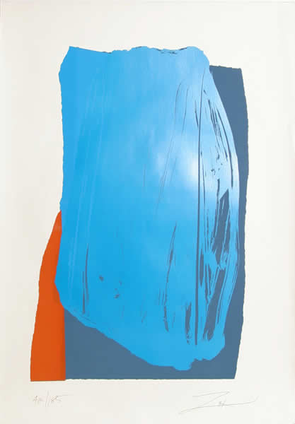 Larry Zox, Moro II, Abstract Silkscreen