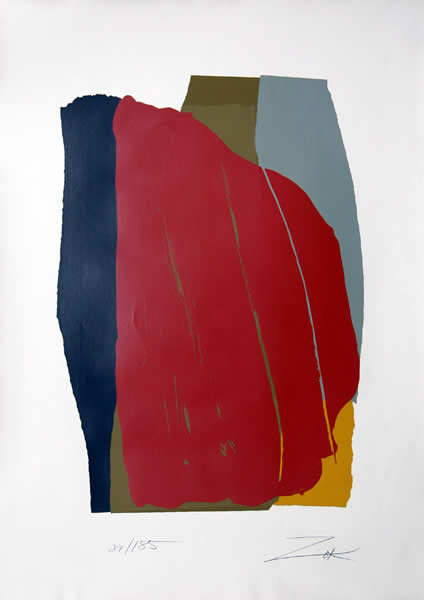 Larry Zox, Odon, Abstract Silkscreen