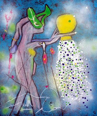 Roberto Matta, La Dulce Aqua Vita, Carborundum Etching