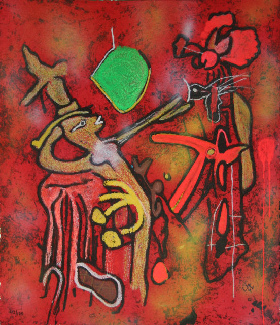 Roberto Matta, Eld of the World, Carborundum