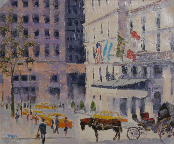 Bassari, Street Scene Spanish Painting