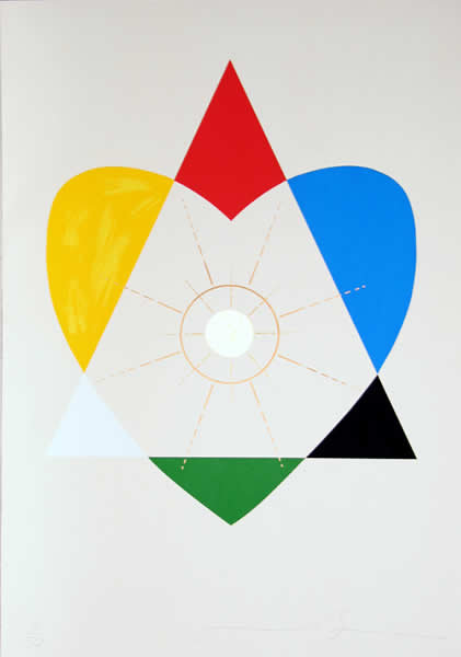 Jonathan Borofsky, Balance of Love, Silkscreen