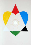 Jonathan Borofsky, Balance of Love, Silkscreen