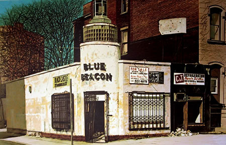 John Baeder, Blue Beacon Diner, Serigraph