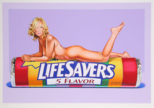 Mel Ramos, Five Flavor Funny, Lithograph